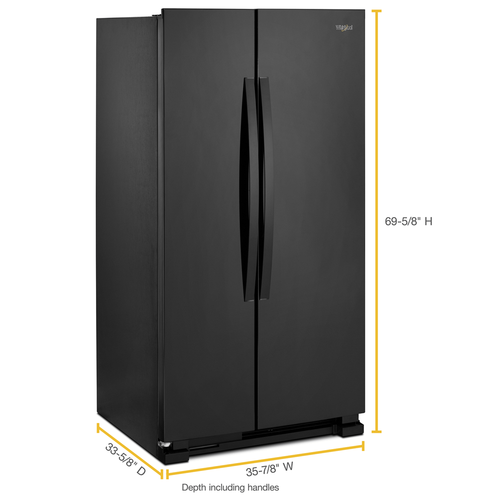 WHIRLPOOL WRS315SNHB 36-inch Wide Side-by-Side Refrigerator - 25 cu. ft. - image 5 of 5