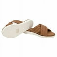thumbnail image 5 of Kensie Womens' Dream Cross Band Comfortable & Cushioned Slip-On Sandal (Tan, 7.5), 5 of 5
