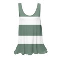 thumbnail image 2 of Liquidation Staron Camisoles pour Femmes Décontractées Douces Basiques Tendance Chemises Rayées Printemps Été Coupe Ample Sans Manches Fluides Blouses Camisoles Col Rond Camisoles, 2 of 5