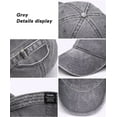 thumbnail image 5 of Yirtree Men Women Plain Cotton Adjustable Washed Twill Low Profile Baseball Cap Hat, 5 of 8