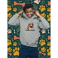 thumbnail image 6 of Color Corgi Peeking Hoodie Men -Image by Shutterstock, Male XX-Large, 6 of 7
