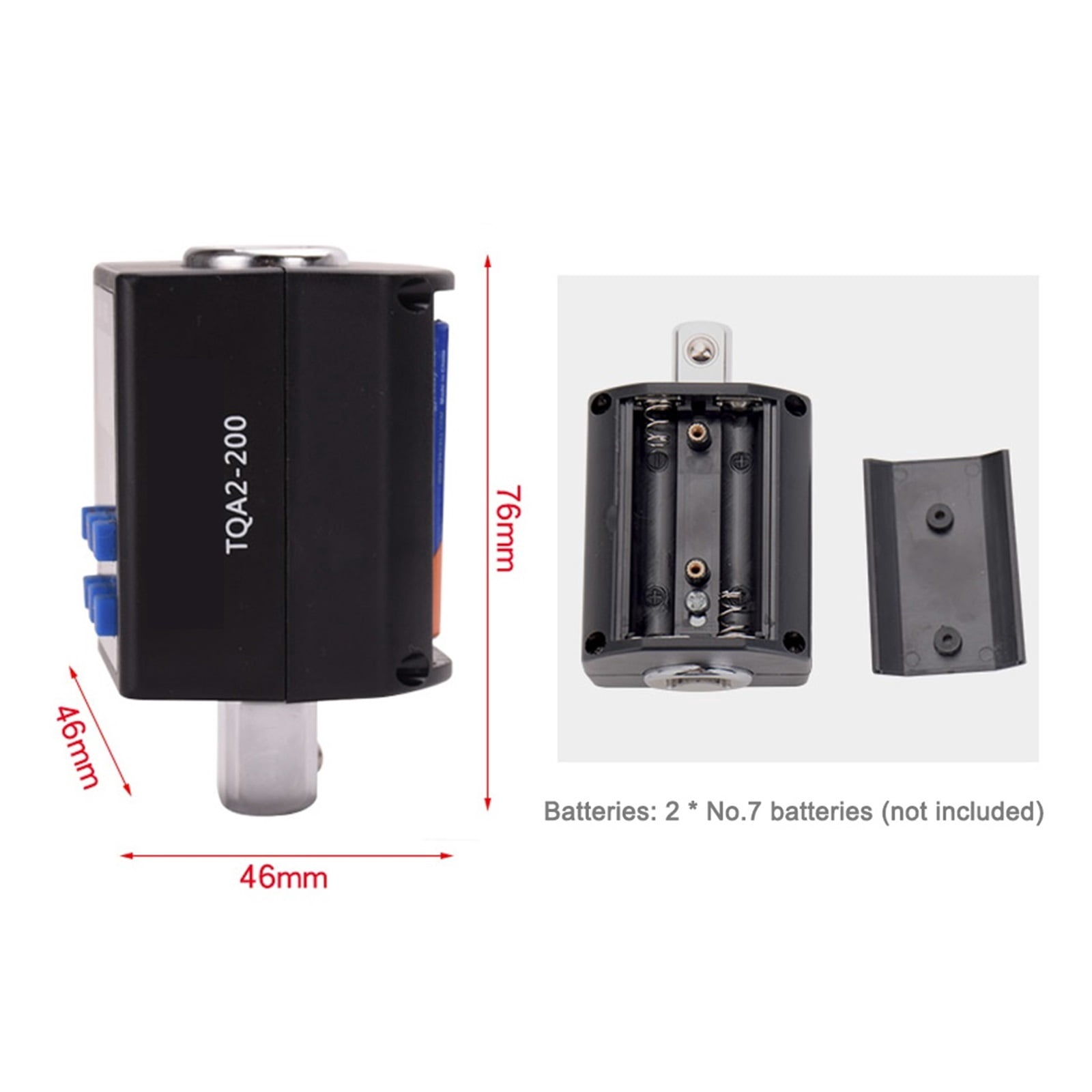 1/2" 1/4" 3/8" Digital Torque Meter Measurement Adapter Spark Bicycle KG Torque Wrench Gauge Tester Screwdriver 3-340 N.m ,Versatile Torque Units