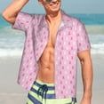thumbnail image 7 of Pofeuu Breast Cancer Awareness5 Print Hawaiian Shirt for Men Sleeves Casual Button Down Summer Beach Dress Shirts T-Shirts,Large, 7 of 7