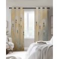 thumbnail image 4 of Watercolor Dandelion Blackout Curtains for Bedroom Living Room Darkening Curtains 96 Inches Long Farmhouse Pastoral Flowers Plants Window Curtain 2 Panels Set Window Treatment Grommet Drapes 52"x96", 4 of 9