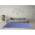thumbnail image 3 of Ahgly Company Machine Washable Indoor Rectangle Oriental Blue Industrial Area Rugs, 2' x 3', 3 of 4