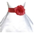 thumbnail image 3 of Wedding Satin Tiebow Sash Bow Tie Sash with Velcro Closure 2 pcs Set Bridal Flower Special Occasion Decoration Pageant Birthday Flower Accessory, 3 of 3