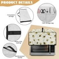 thumbnail image 6 of Renewold Toaster Oven Protective Cover Dustproof Smart Oven Air Fryer Protector Case with Pockets Easy Clean Kitchen Appliance Accessories, 20.5 x 16.5 x 10 Inches, Bee Honeycomb, 6 of 7
