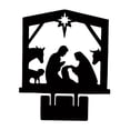 thumbnail image 2 of Adorno Estatua de Jesús Sagrada Familia Figura Coleccionable Decoración de Mesa para el Hogar Estilo negro A, 2 of 9