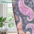 thumbnail image 4 of BZSMCE Window Curtain Panels Fashion Paisley Dreams Printed 63x42in/63x52in, 4 of 7