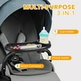 thumbnail image 4 of 3-in-1Stroller Snack Tray with Phone Holder and Cup Holder，Universal Stroller Tray Attachment, Non-Slip Grip Clip ，Prefet for Baby Toddler,Stroller Accessories, 4 of 9