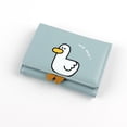 thumbnail image 2 of Kawaii Cartoon Duck Pattern Short Wallet, Trifold Coin Purse, Casual Credit Card Case, 2 of 6