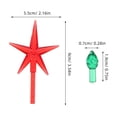 thumbnail image 2 of Phenofice 103Pcs Vibrant Multicolor Ceramic Christmas Tree Star and Flame Light Bulbs Kit, 2 of 8