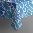 thumbnail image 5 of Blue White Tie Dye Cracked Pattern Square Tablecloth,Waterproof Square Table Cover,Wipeable Spillproof Washable Table Cover for Home Kitchen Party Decor 60"x60"(152x152cm), 5 of 6
