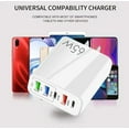 thumbnail image 5 of Wall Charger, USB Charger Adapter, 4.8A 4x Multi Port Fast Charging Station Power Base Block Plug Cube Brick Compatible with iPhone 14 13 12 11Pro Max/XR/XS/8/7 Plus, Samsung A10e/Note 10+/S10, 5 of 6