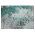 thumbnail image 2 of Addison Rugs Chantille Indoor/Outdoor Transitional Modern Teal Washable Rectangle Rug, 1'8" x 2'6", 2 of 6