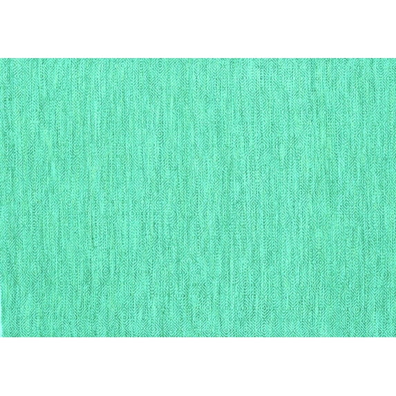 Ahgly Company Machine Washable Indoor Rectangle Abstract Turquoise Blue Contemporary Area Rugs, 3' x 5'