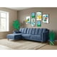 thumbnail image 1 of Sala Modular Sofá Cama Reversible Makora Velvet Azul Scotch, 1 of 9