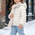 thumbnail image 5 of Xdegoge Toddler Girls Lightweight Puffer Jacket Hooded Zip Up Winter Coat Packable Warm Quilted Outerwear Wind Resistant Fall Winter Basic Padded Coats, 5 of 8