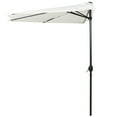 thumbnail image 7 of ABCCANOPY 11FT Patio Half Umbrella With Crank Handle, Light Beige, 7 of 7