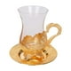thumbnail image 3 of Taza de café de vidrio para té turco, creativa, de 101 a 200 ml con decoración de asa, taza y platillo para restaurante americano., 3 of 9