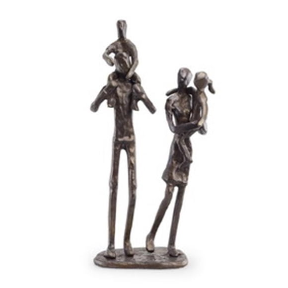 Danya B. ZD12060 Parents Carrying Children Bronze Sculpture