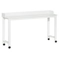 thumbnail image 4 of Over-Bed Table with 360-Degree Wheels, Standing Workstation Laptop Table, Heavy Duty Metal Leg, Adjustable Height and Length., 4 of 7