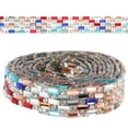 thumbnail image 1 of 1 Roll Self Adhesive Rhinestone Ribbons Bling Rhinestone Roll DIY Clothing Craft, 1 of 9