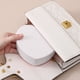 thumbnail image 4 of Organizador de joyas de viaje | Estuche portátil para joyas para mujer | Caja compacta para guardar joyas con espejo y compartimentos | Soporte para collares antienredos, 4 of 5