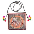 thumbnail image 2 of NOVICA Cotton blend sling bag, 'Elephant Flair', 2 of 7