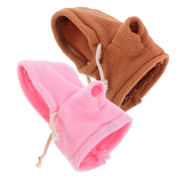 WRITWAA Pink Hoodie Clothes for Stuffed Animals, 2 Pieces Set