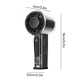 thumbnail image 3 of Deeceymbur Portable USB Rechargeable Handheld Fan 5 Speed 4000mAh Battery Quiet Desktop Office Travel Outdoor Personal Cooling, 3 of 5