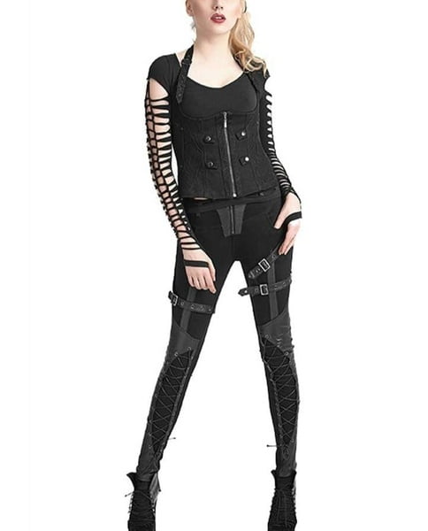 gothic leather pants