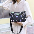 thumbnail image 4 of Qarigey Bolso de hombro para mujer, bandolera con cierre de cremallera de estilo informal para fiestas y viajes para niñas, bolsa para mujer, Bolsas de mensajero y de hombro Negro, 4 of 6