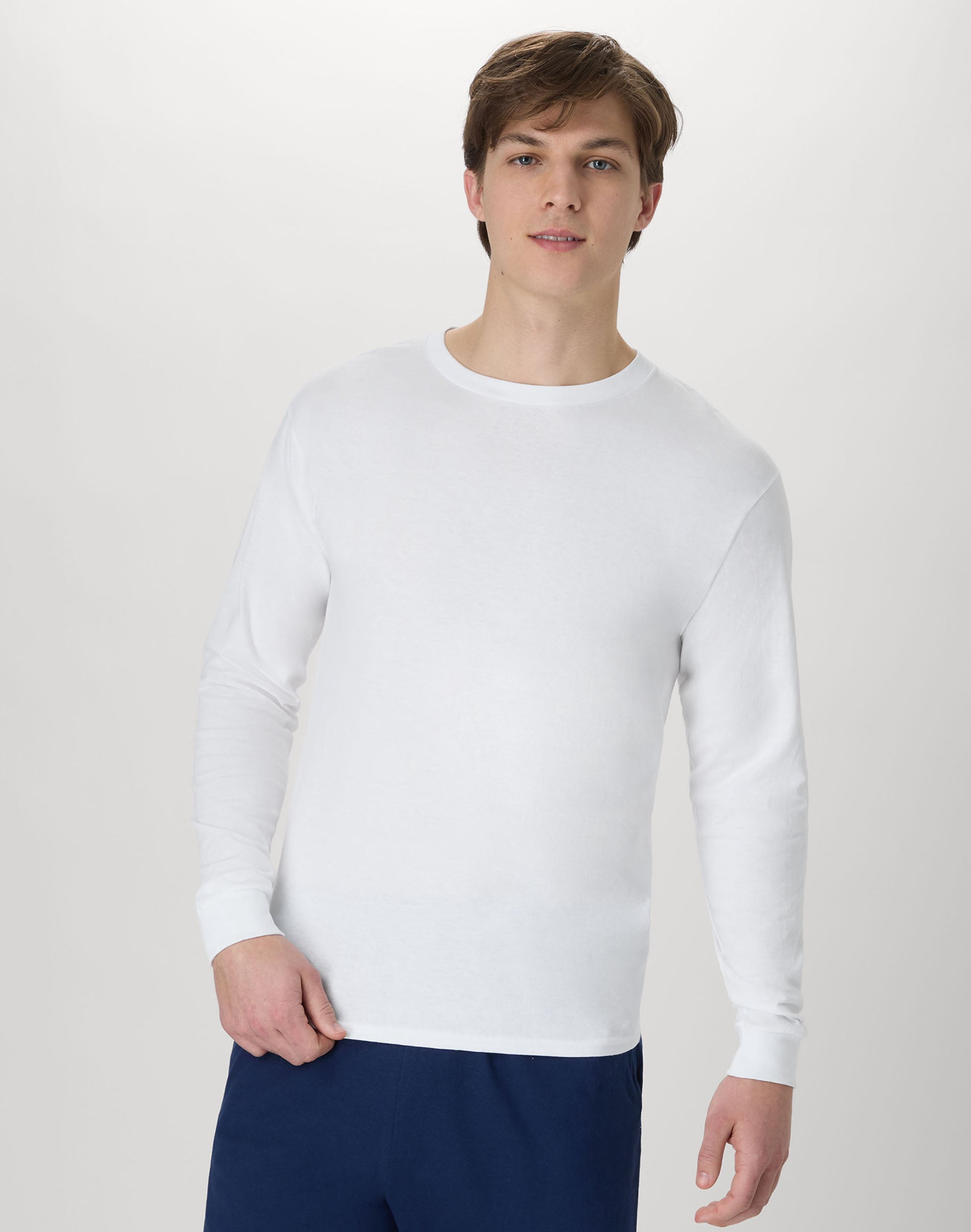 Hanes Comfort Soft スケルトン長袖カットソー Hanes Men's ComfortSoft Long-Sleeve T-Shirt 4-Pack, 100