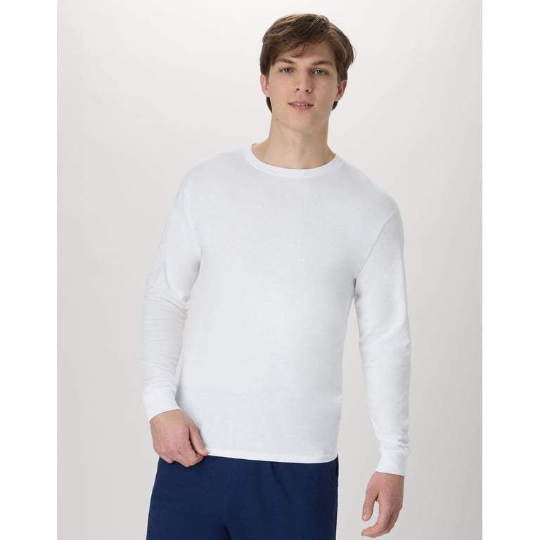 Hanes Men's Long-Sleeve T-Shirt, 4-Pack ComfortSoft photo 2