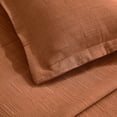 thumbnail image 3 of BNM Modern Cotton Matelasse Bedspread Set, California King, Burnt Orange, 3 of 7