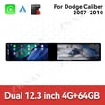 thumbnail image 3 of ZWNAV Dual 12.3 inch Screen Car Radio For Dodge Caliber 2007-2010 Android GPS Navigation Multimedia Video Player Stereo Receiver Head Unit, 3 of 15
