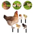 thumbnail image 3 of SHISUYAN 1 Set Lawn Chicken Stake Simulation Chicken Yards Art Sign Hen Sign Small Chick Stake, 3 of 8