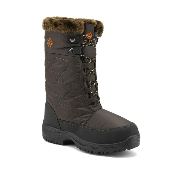 DREAM PAIRS Women's Mid Calf Winter Snow Boots with Warm Faux Lined
