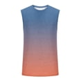 Aueoeo Men's Gradient Color Sleeveless Tank Top, Fashion Trendy Muscle ...