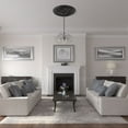 thumbnail image 6 of 42 1/8"OD x 1 7/8"P Sellek Ceiling Medallion (Fits Canopies up to 9"), Hand-Painted Jet Black, 6 of 7