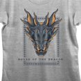 thumbnail image 5 of House of the Dragon HBO Dragon Face Juniors' Gray Heather Graphic Tee-XL, 5 of 5