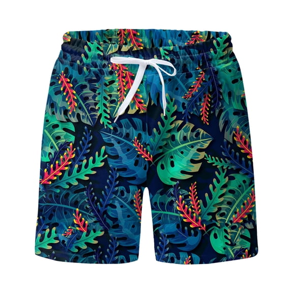 Men's Quick Dry Swimming Shorts Spring Summer Printed Sports Pockets Fashion Bathing Classic Beach Swim Trunks