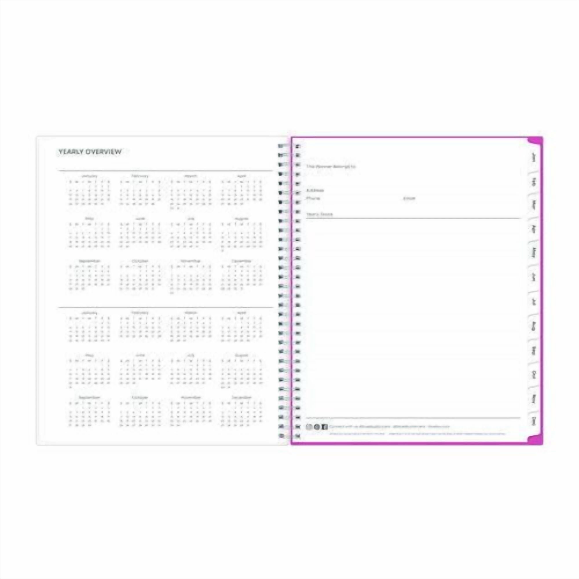 Breast Cancer Awareness Create-Your-Own Cover Weekly/Monthly Planner, Orchids Artwork, 11 x 8.5, 12-Month (Jan to Dec): 2026 | Bundle of 2
