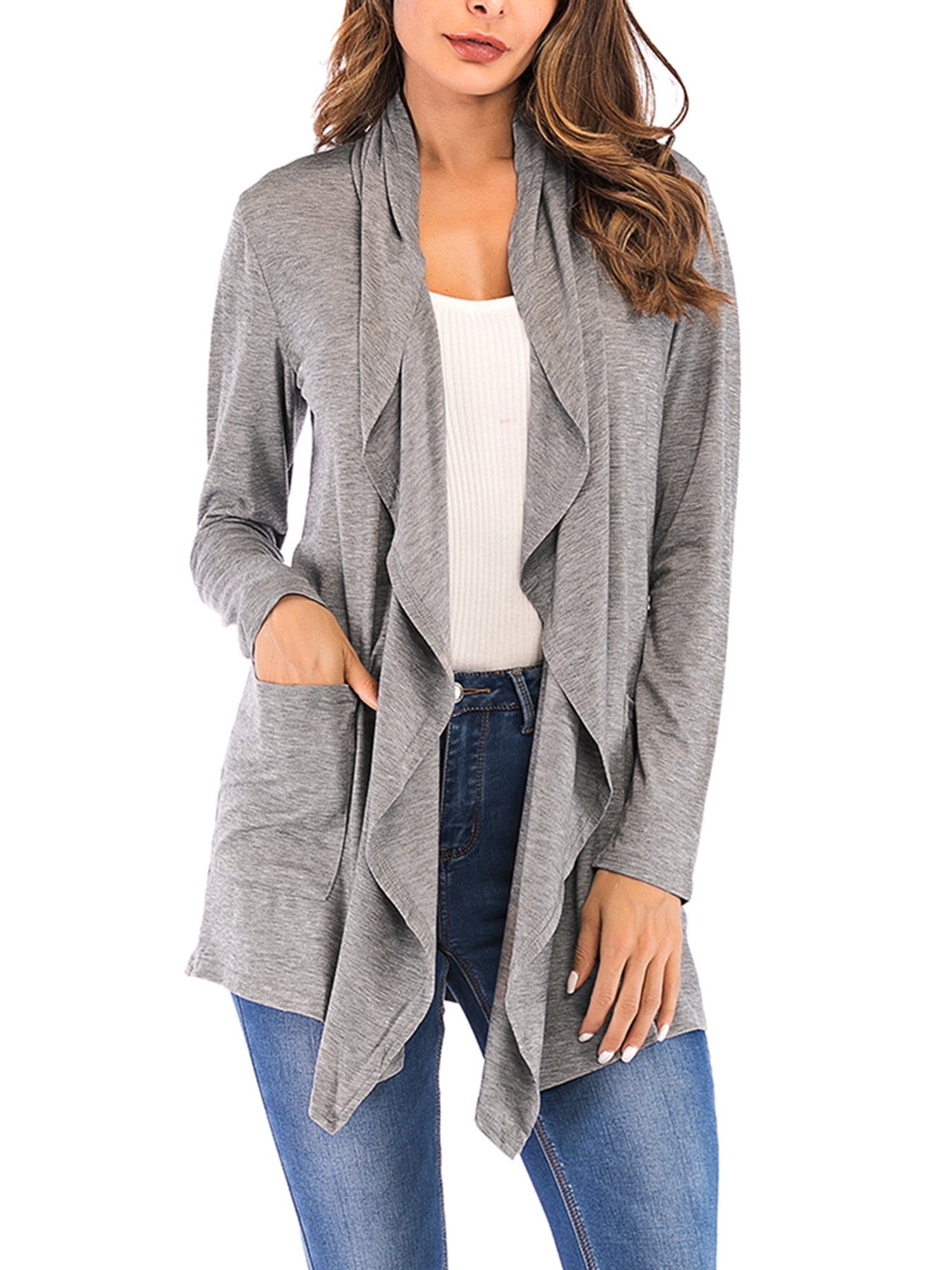 light gray cardigan sweater