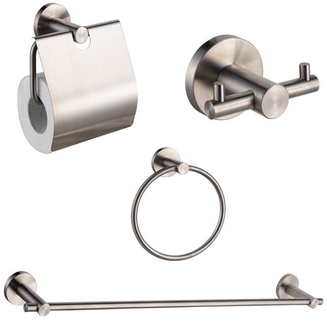 Juego de 4 Accesorios Para baño Rubinett Acero inóxidable 304 Satinado de Lujo