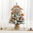 thumbnail image 1 of ⚡ Big Sale ! Mini Christmas Tree Bow Decorative Snow Christmas Tree Lamp String White Snow Christmas Tree Artificial Snow Flocked Christmas Tree For Christmas Decoration Without La, 1 of 9