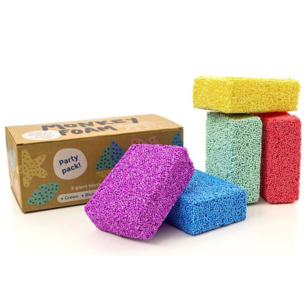 Monkey Foam 5 Giant Blocks in 5 Great Colors Perfect for Creative