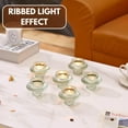 thumbnail image 3 of Glass Candle Holders, Set of 6 Taper Candle Holders, Tea Light Candle Holders, Candlestick Holders, Stackable Glass Candle Holders, 3 of 6
