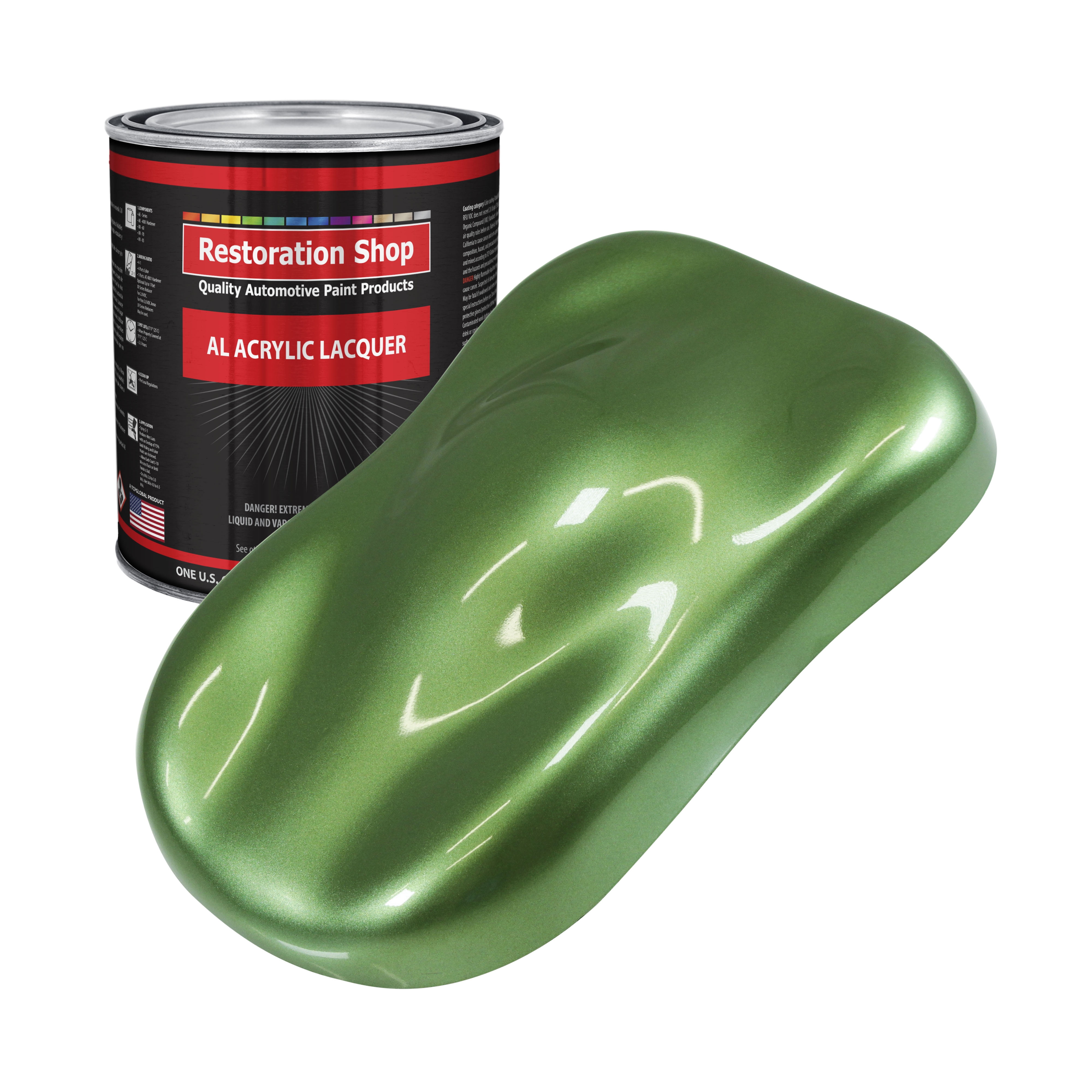 Restoration Shop Medium Green Metallic Acrylic Lacquer Auto Paint